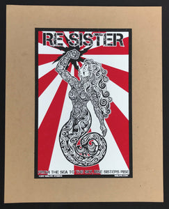 "ReSister!" Screen Print - Blue / Red