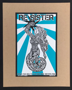 "ReSister!" Screen Print - Blue / Red